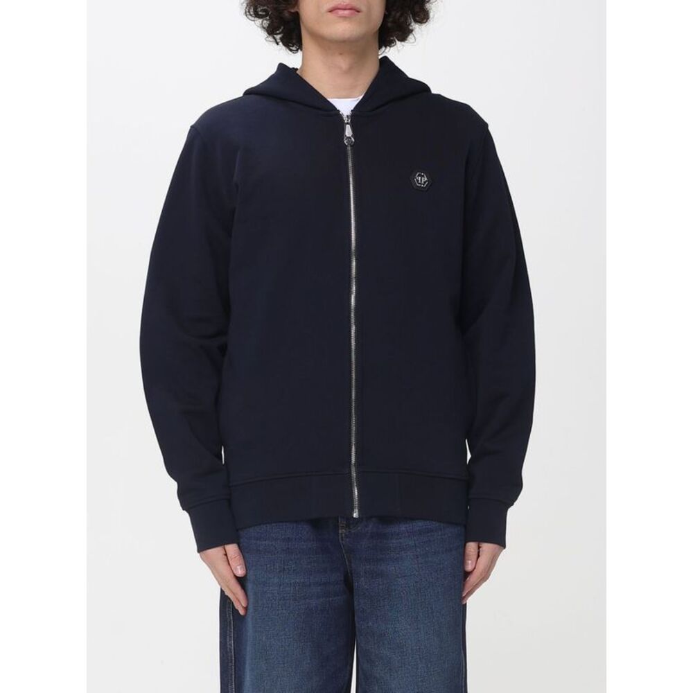 Philipp Plein Men Cotton Zip Up Hoodie Philipp Plein